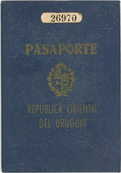 Alcides Ghiggia Passport From Time With AS Roma 